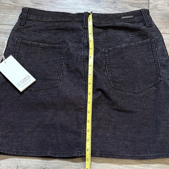 Carve Designs Carson Cord Women's Black Skirt Size 6 - Picture 4 of 8